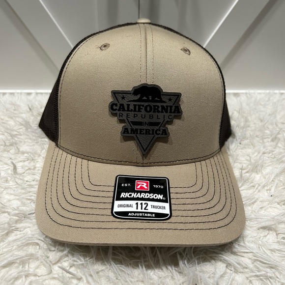 California Republic laser engraved Richardson 112 hat. - Picture 2 of 2